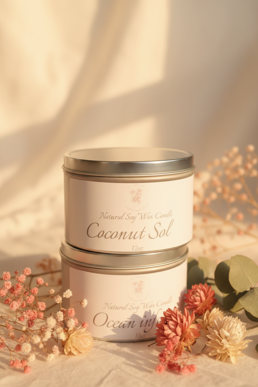 12 oz Soy wax Candles